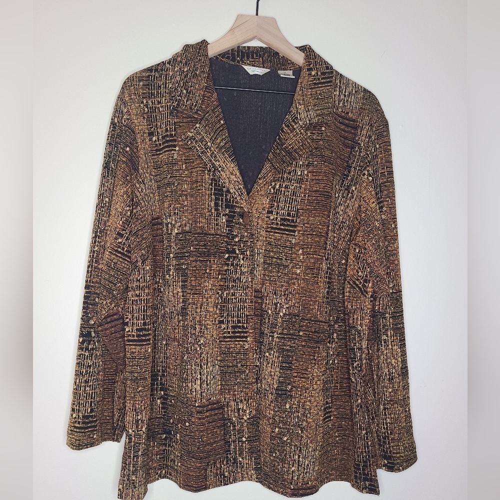 Laura Ashley Jacket, button up sz 2x